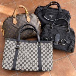Gucci Prada Designer Handbags Lot