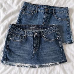 Denim Mini Skirts kH 08