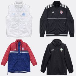 jaquetas do clube de futebol adidas Nike