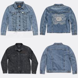 90s Vintage Denim Jackets Assorted Styles 6 Piece