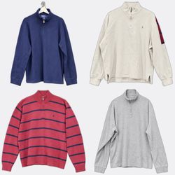 (FV-2903)Polo Ralph Lauren Quarter Zip Sweaters