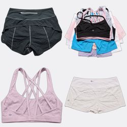 lululemon Cropped Tank Tops and Shorts