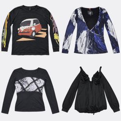 Women Printed Blouses Tops and Mini Dresses
