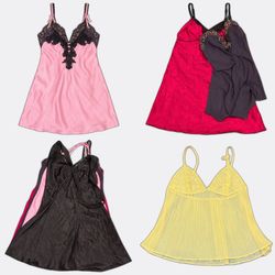 Women's Lace Trim and Satin Camisoles
