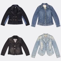 Vintage Style Women Denim Jackets