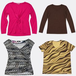 Women Printed and Solid Tops Lot