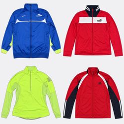 Nike Adidas Puma Track Jackets and Pullovers