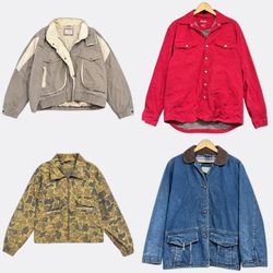 1023 Vestes de travail vintage et manteaux en toil..