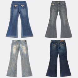 Flare Denim Jeans Lot
