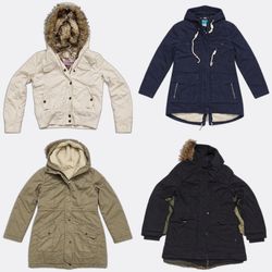 Hollister Winter Parka Coats