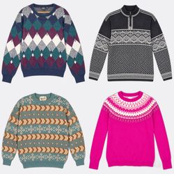 Pulls en maille Fair Isle à motifs ethniques
