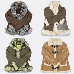 Afghan Faux Fur Trim Coats40
