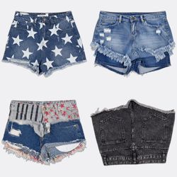 Fashion Denim Shorts (SH-0021)