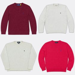 Polo Ralph Lauren heavy round neck sweaters