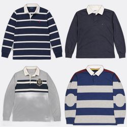 Tommy Hilfiger, boss, polo Assn. Rugby Shirts #100..