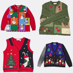 Wholesale Vintage Christmas Sweaters Bundle | 10pc..