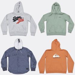 Quick Silver & Superdry Felpe con cappuccio