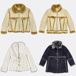Faux Shearling Trimmed Winter Coats-AV-210
