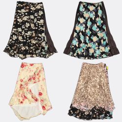 Floral and Patterned Midi Skirts