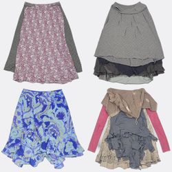 Y2k earthy tone skirts WR-2803B10