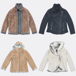 Vintage Shearling and Leather Coats