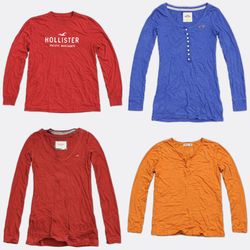 Hollister Abercrombie & Fitch Long Sleeve T-Shirts