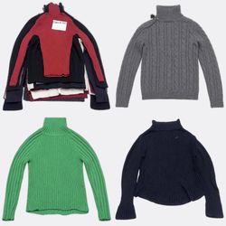 Knitwear Turtleneck Sweaters Bundle