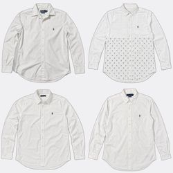 Polo Ralph Lauren White Button-Up Shirts