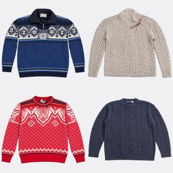 Fisherman and norweigen Knitwear Sweaters and Card..