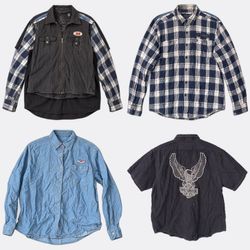 Harley-Davidson フランネル＆ボタンダウンシャツ。 #1225