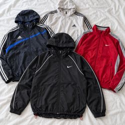 Nike Adidas Windbreaker Jackets