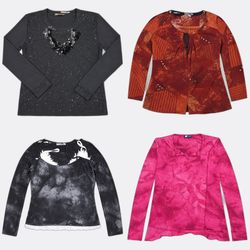 Women's Printed and Sequined Tops