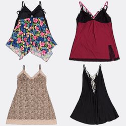 Desigual Lace Trim Slip Dresses