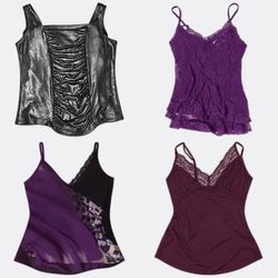Camisoles à bretelles et corsets pour femmes Y2K a..