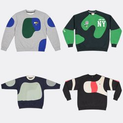 Upcycle mix brands Crewneck sweatshirt
