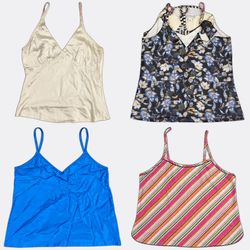 Women's Satin and Printed Camisole Tops (TP-0059)