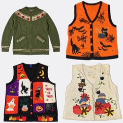 Super pulls d'Halloween vintage (Tiara Internation..