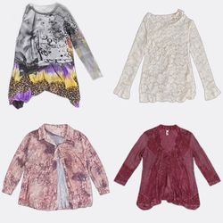 Blouses imprimées et transparentes pour femmes