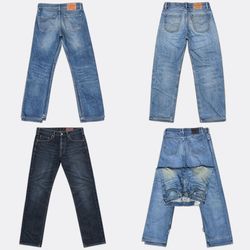 Mixed Brand Straight Jeans