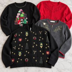 Vintage Christmas & Cottagecore Sweater Bundle | 1..