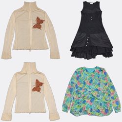 Women Printed Blouses Long Sleeve Tops and mix