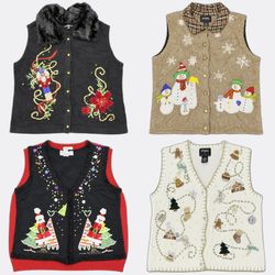 Novelty Christmas Holiday Unique Waistcoats