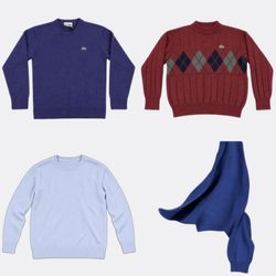 Lacoste Cable Knit Sweaters