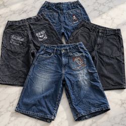 Unbranded denim hip-hop shorts