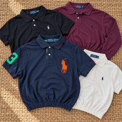 Top cropped reformado Polo Ralph Lauren