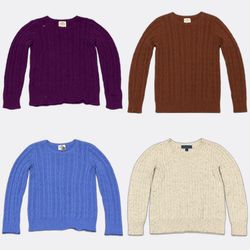 Vintage Y2K Sweater – Retro Streetwear Knit Pullov..
