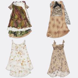 Robes midi imprimées fleuries et à motifs