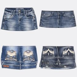 Vigoss WallFlower Denim Mini Skirts/Bn 731