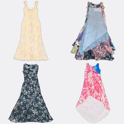 Florale Chiffon bedruckte Unterkleider