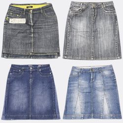 Y2K Stradivarius Oltre Denim Mini Skirts RE-3857